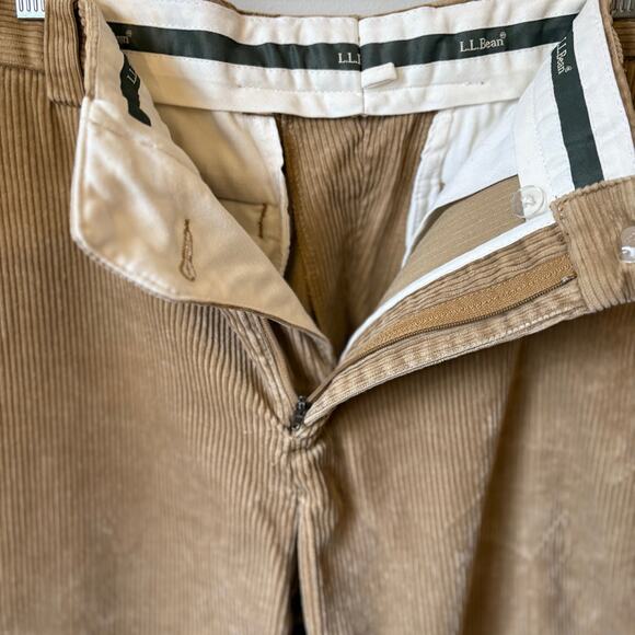 Vintage 1990s Wide Wale Tan Corduroy Pants - Picture 5 of 7